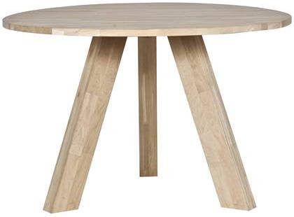 WOOOD Eettafel 'Rhonda' Eiken, 129cm, kleur Eiken Naturel