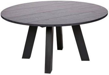 Woood Rhonda Xl Eetkamertafel ø150cm Eiken Blacknight [Fsc]