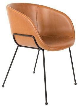 Zuiver Feston Stoel Polyester 55 x 77 cm Bruin