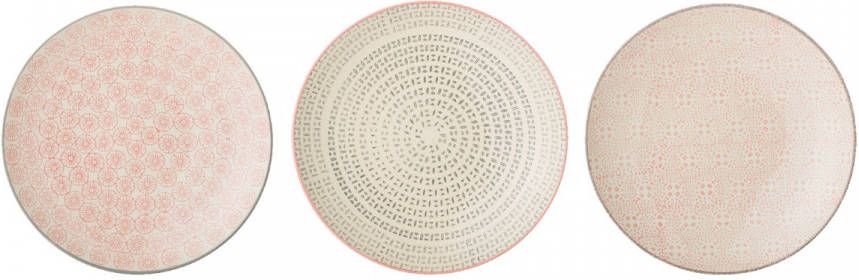 Bloomingville Dinerbord Cécile Set van 3