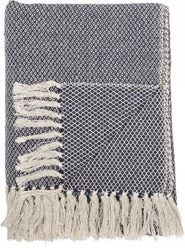 Bloomingville Barry plaid van gerecycled katoenblend 160 x 130 cm