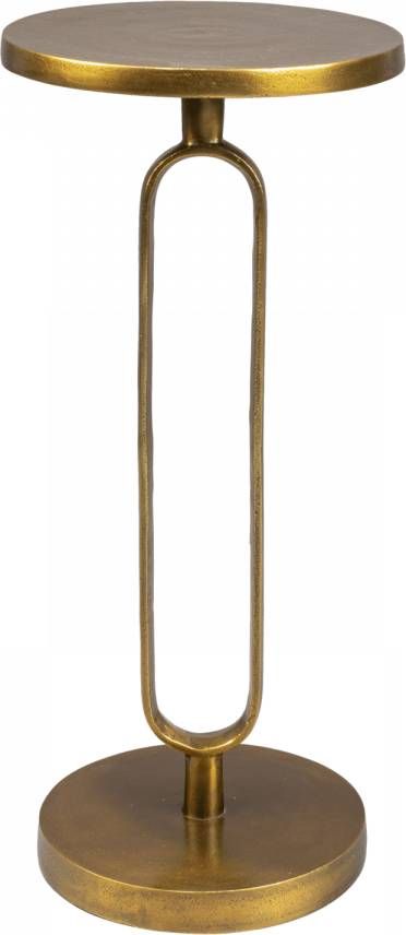 Dutchbone Bijzettafel 'Sandook' kleur Antique Brass
