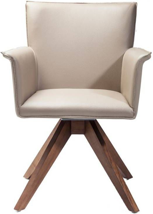 Kare Design Stoel Foxy Armleuningen Kunstleer Beige