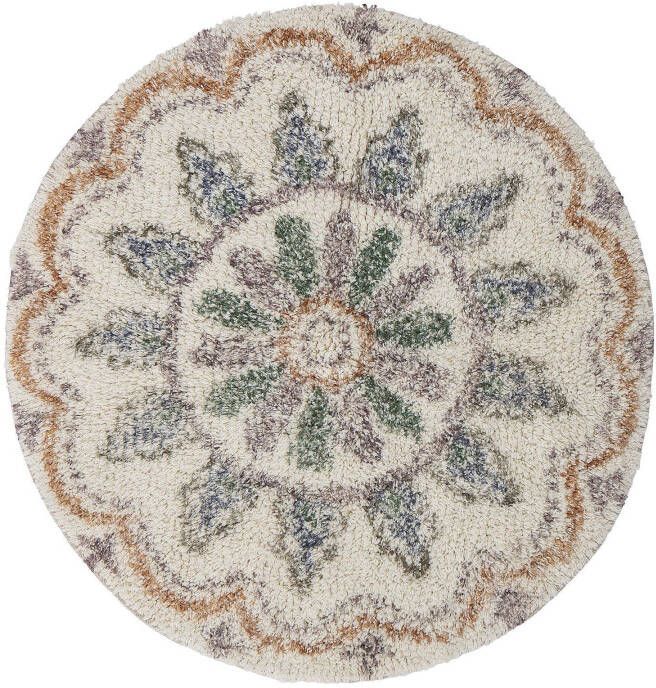 Bloomingville Vloerkleed Deljon Bruin Ø60