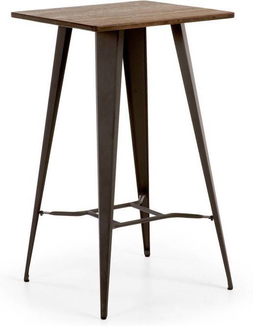 Kave Home Bartafel 'Malira' 60 x 60cm, kleur zwart (Showroommodel)