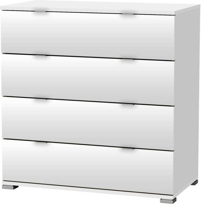 Leen Bakker Dressoir Perfect 4 lades wit 82x80x42 cm