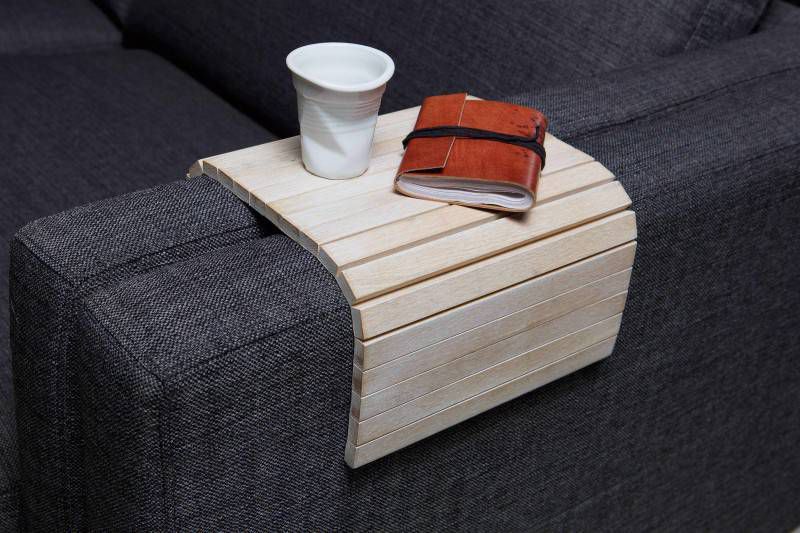 Woood Dienblad Butler(flexibel) white wash 44x24 cm Leen Bakker