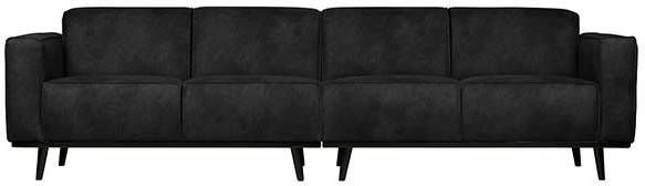 Trendhopper Bank Statement 4 zits suedine zwart 280 cm