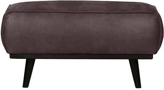 BePureHome Hocker 'Statement' Eco Leder, kleur Grijs
