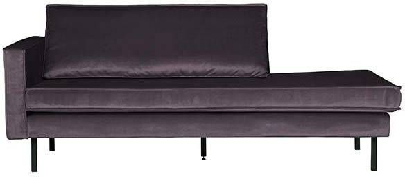 Be Pure Home Daybed Rodeo links dark grey velvet BePureHome