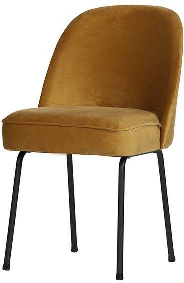 BePureHome Eetkamerstoel 'Vogue' Velvet, kleur Mosterd(Geel )