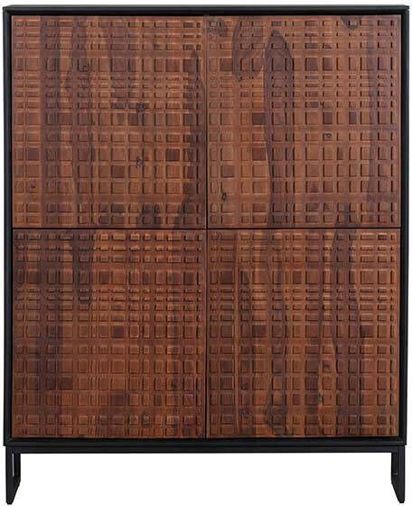 BePureHome Opbergkast 'Nuts' Sheesham hout, 140 x 114cm