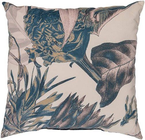BePureHome Kussen Bouquet printed velvet milk 50x50 cm