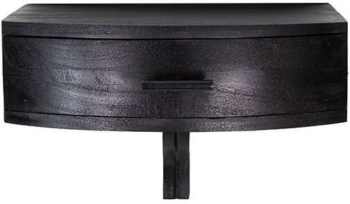 BePureHome Hangend Wandkastje 'Boudoir' Acaciahout, kleur Zwart