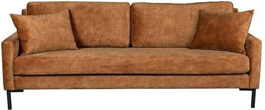 Dutchbone 3 zits Bank 'Houda', kleur Caramel