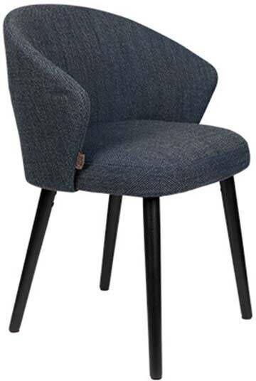 Dutchbone Eetkamerstoel 'Waldo', kleur Blauw