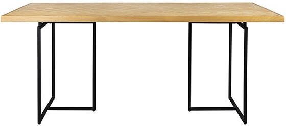 Dutchbone Eettafel 'Class' Eikenhout, 220 x 90cm, kleur Naturel