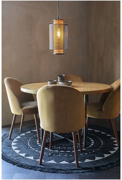 Dutchbone Ronde Eettafel 'Class' Eikenhout, 120cm, kleur Naturel