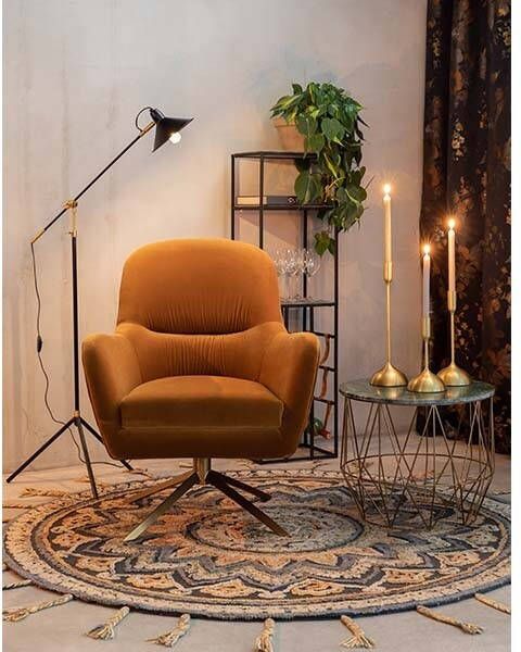 Dutchbone Fauteuil Robusto Whiskey 89 x 74 x 79