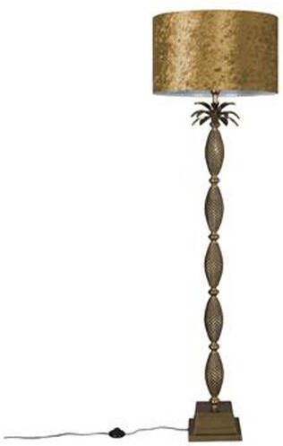 Dutchbone Vloerlamp 'Piña' 170cm, kleur Goud