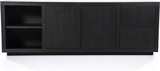 Eleonora Dressoir Helsinki 2 deurs 2 laden zwart 200 cm