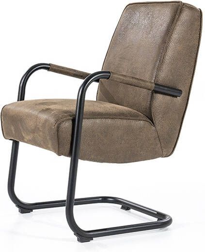 Eleonora eetkamerstoel Elburg Polyester cognac 90 x 55 x 70