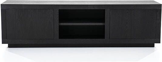 Eleonora TV meubel 'Helsinki' Eiken, kleur Zwart, 160cm