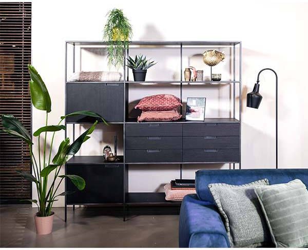Eleonora Wandkast Madison dark 180 cm