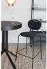 ZILT Barstoel 'Tajon' Chenille, kleur Zwart(zithoogte 65cm ) online kopen