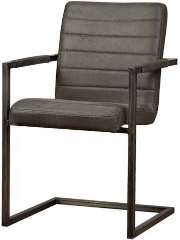 Towerliving Armstoel Rocca Bull antraciet