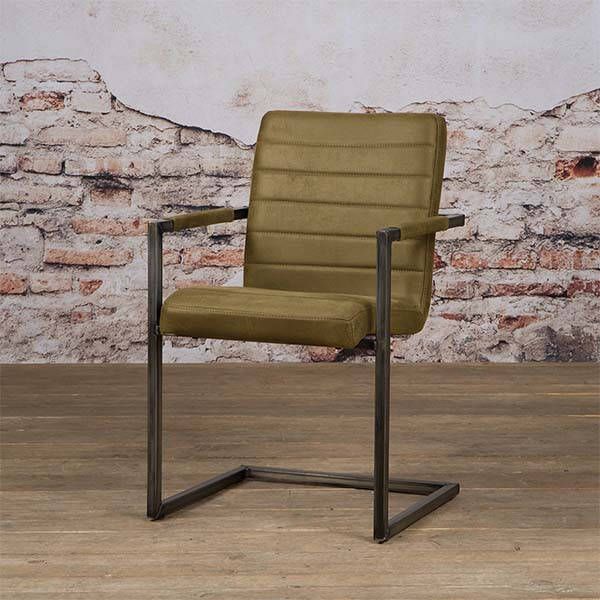 Towerliving Armstoel Rocca Bull groen