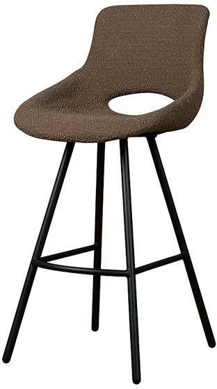 Towerliving Barstoel Campo schapenvacht donkerbruin