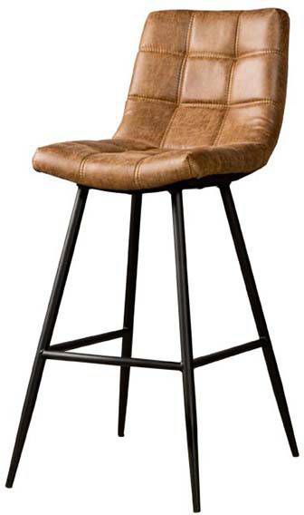 Towerliving Barstoel Navarra fabric cognac