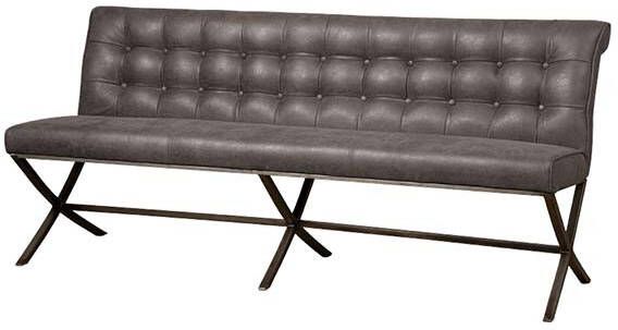 Towerliving Eetkamerbank Barcelona grijs 185 cm