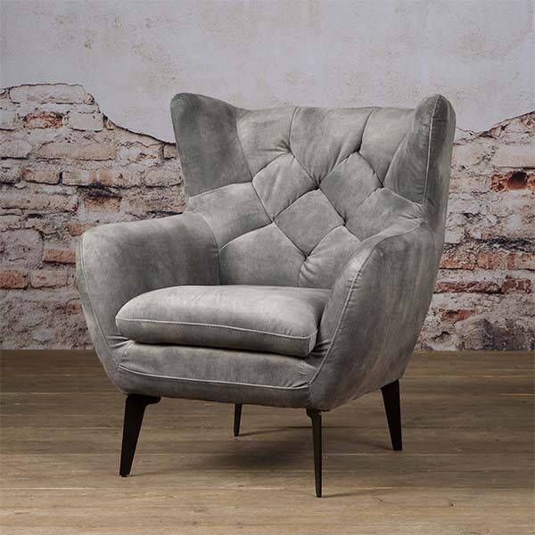 Towerliving Fauteuil Bomba grijs