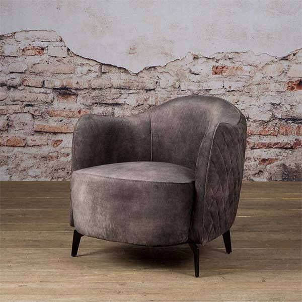 Towerliving Fauteuil Bondo grijs