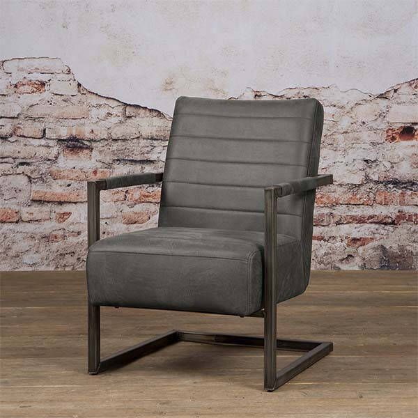 Towerliving Fauteuil Rocca Bull antraciet