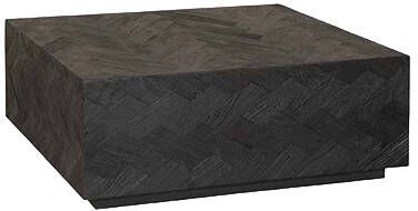 Towerliving Koffietafel Ziano zwart 100x100x40 cm