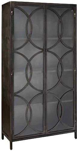 Towerliving Opbergkast Stelvio metaal 2 deurs