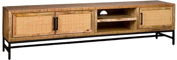 Towerliving Tv meubel Carini naturel 3 deurs