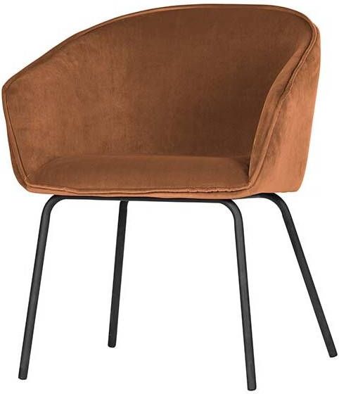 WOOOD Eetkamerstoel Sien ombre fluweel set van 2