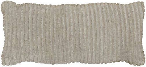 WOOOD Sierkussen 'Bean' 30 x 70cm, Rib, kleur Naturel