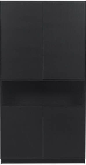 WOOOD Exclusive Opbergkast 'Finca' Mat zwart, 210 x 110cm
