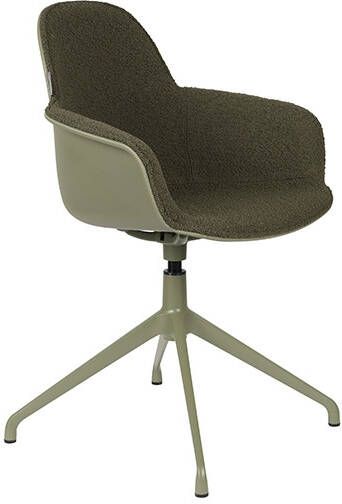 Zuiver Armstoel Albert Kuip groen draaibaar