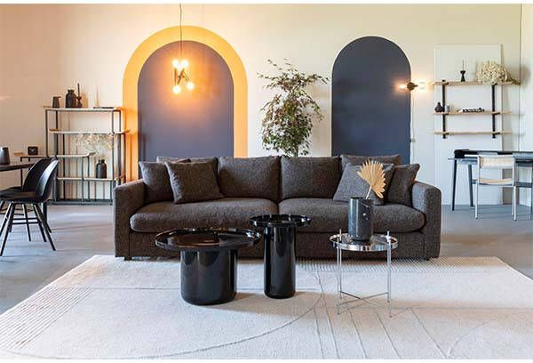 Zuiver Bank Sense 3 zits espresso