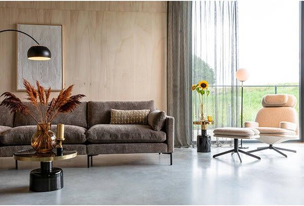 Zuiver Summer 3 zitsbank Coffee