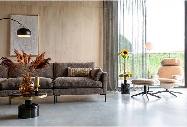 Zuiver Summer 4, 5 zitsbank Coffee