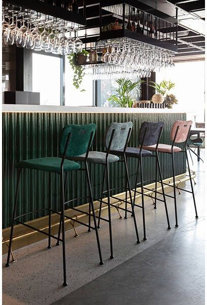 Zuiver Barstoel Benson groen