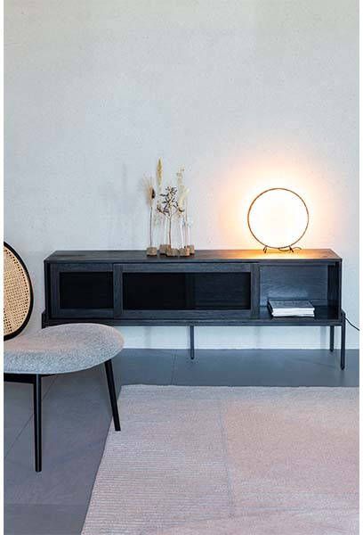 Zuiver Dressoir Hardy black oak