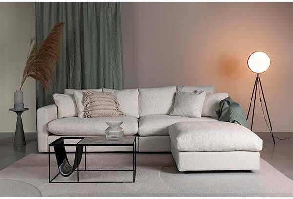 Zuiver Hocker Sense cream